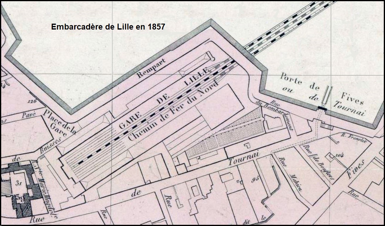 Pla débarcadère en 1857